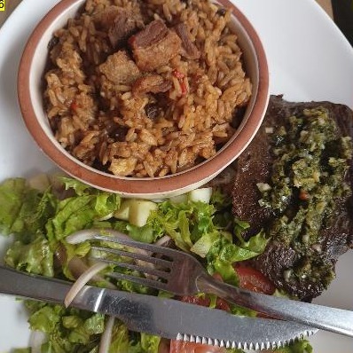 Arroz cubano con lomo fino